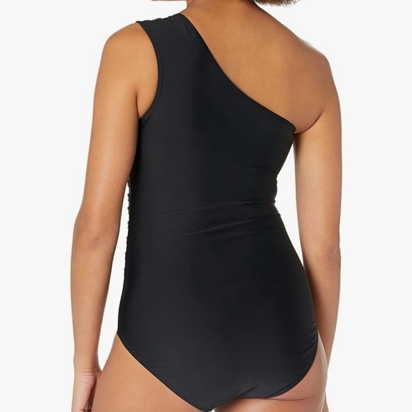 Calvin Klein Standard Shoulder Strap Starburst Pleating One Piece Swimsuit 8 - Picture 3 of 14